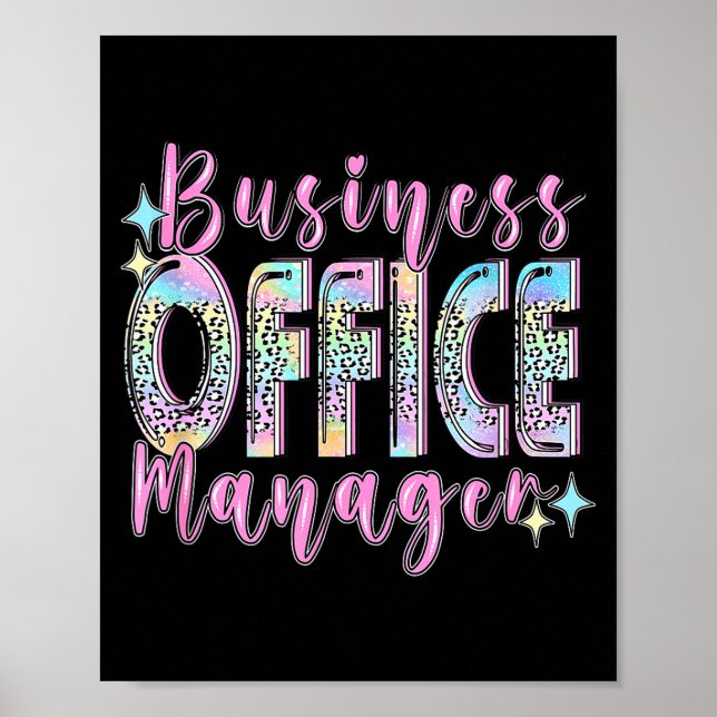 Póster Business Office Manager Funny Front Teamwork Regio (Frente)