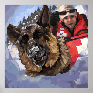 Póster Búsqueda y rescate