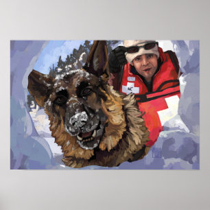Póster Búsqueda y rescate