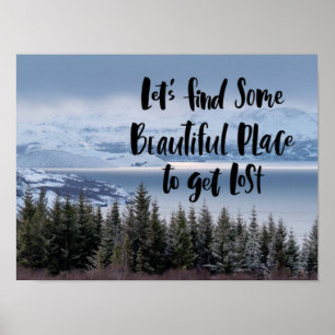 Póster Busquemos un lugar hermoso