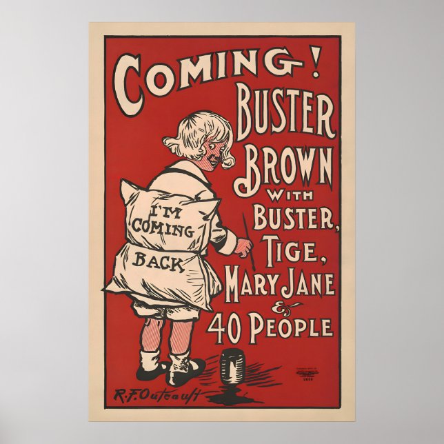 Póster Buster Brown Vintage Poster (Frente)