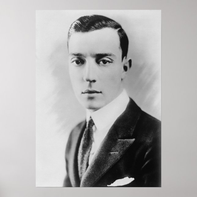 Póster Buster Keaton - La gran cara de piedra (Frente)