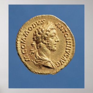 Póster Busto aurio de Commodus