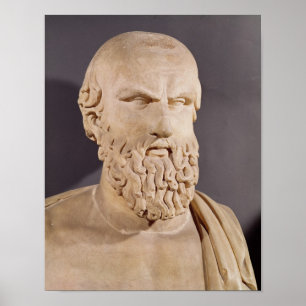 Póster Busto de Aeschylus