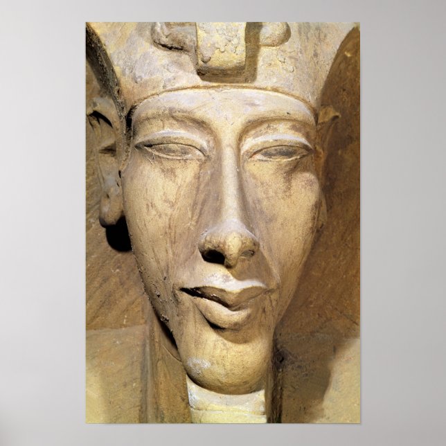 Póster Busto de Amenophis IV desde el templo de Amun (Frente)