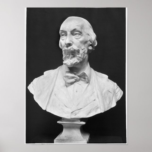 Póster Busto de Auguste Vacquerie (Frente)