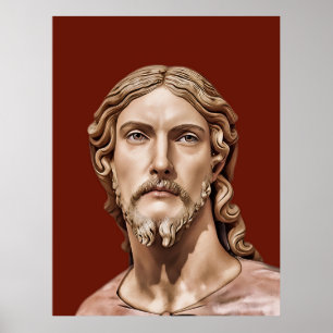 Póster BUSTO DE CRISTO EL SALVADOR por MICHELANGELO 2026