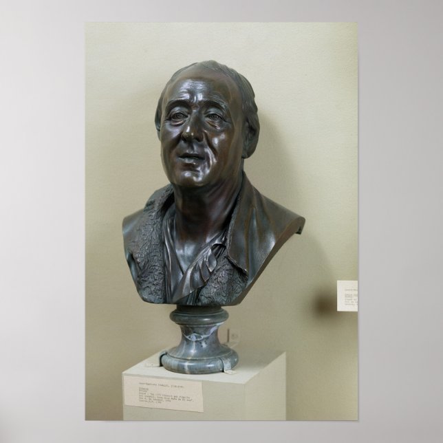 Póster Busto de Denis Diderot 1777 (Frente)