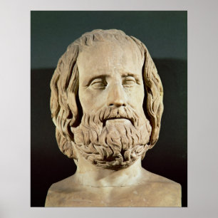 Póster Busto de Euripides