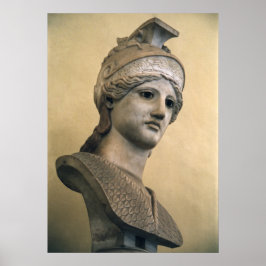 Póster Busto de la diosa Atenea