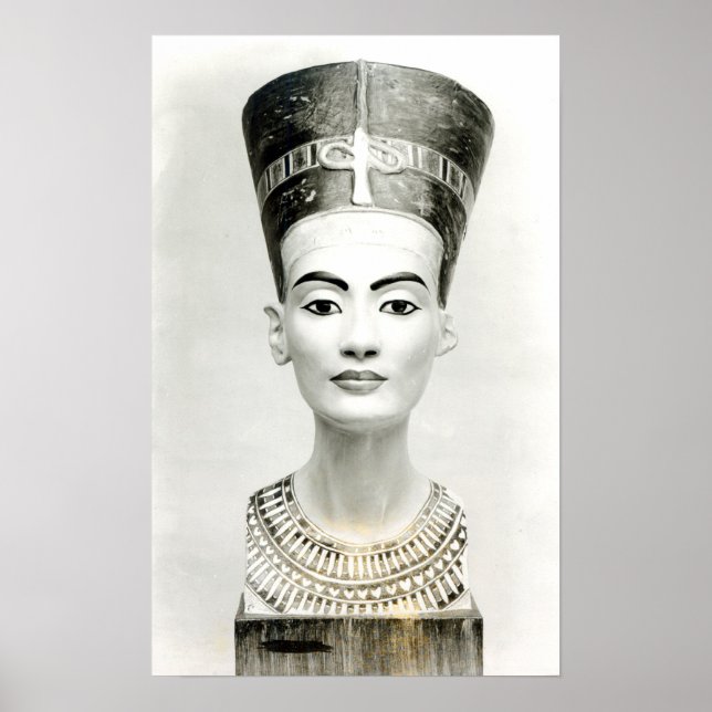 Póster Busto de la Reina Nefertiti (Frente)