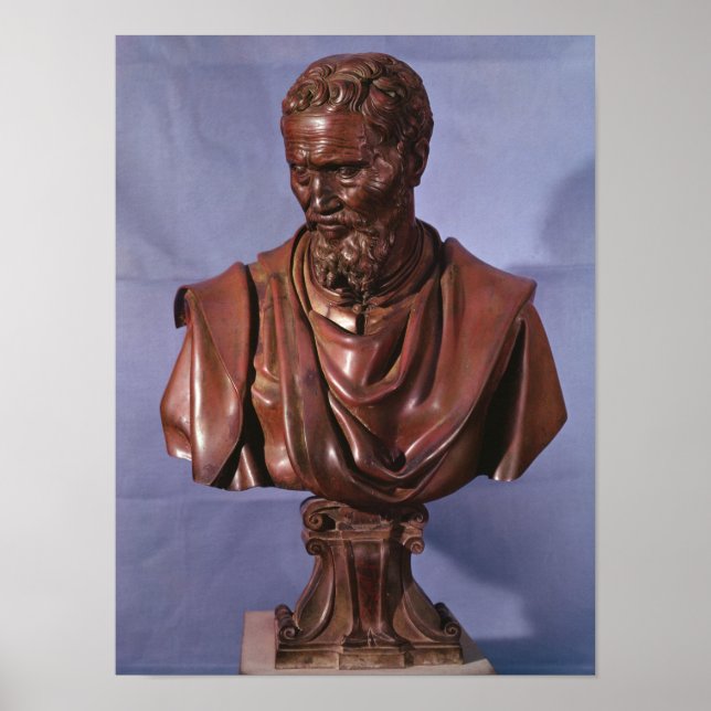 Póster Busto de Miguel Ángel Buonarroti (Frente)