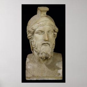 Póster Busto de Miltiades 480-336 A.C.