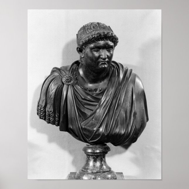 Póster Busto de Nero , copia de un original (Frente)