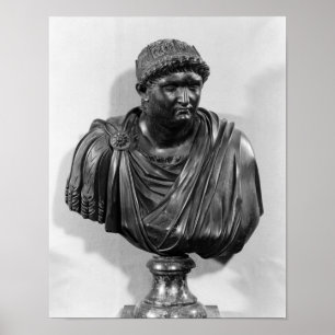 Póster Busto de Nero, copia de una original