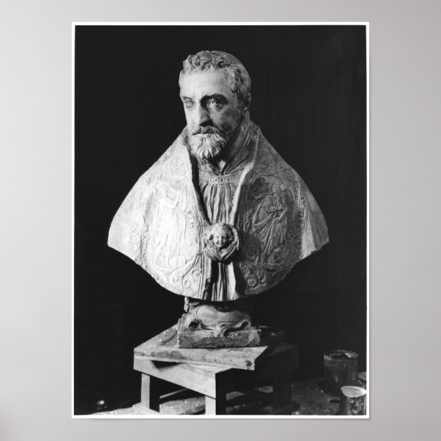 Póster Busto de Retrato de Francois d'Escoubleau (Frente)