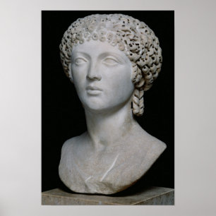 Póster Busto de una mujer romana, posiblemente Poppaea