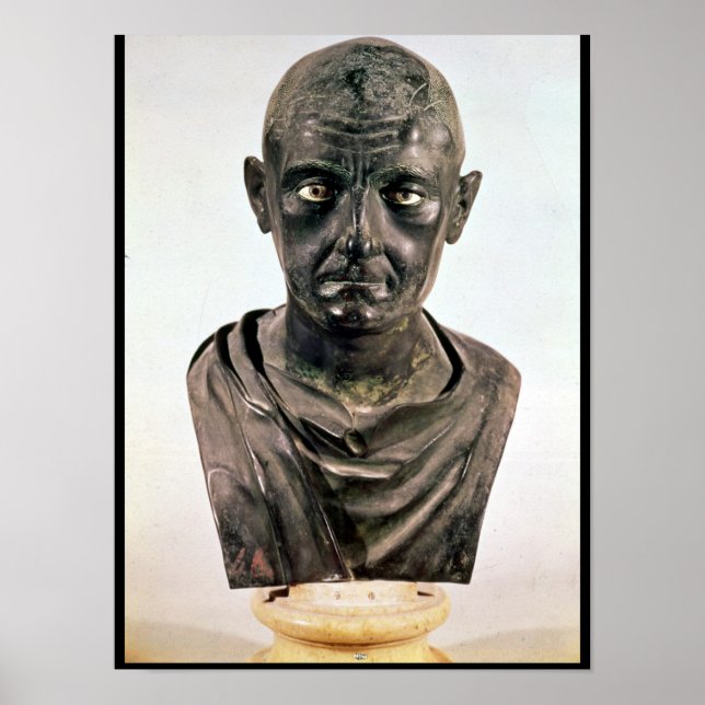 Póster Busto del bíblico Cornelius Scipio 'Africanus' (Frente)