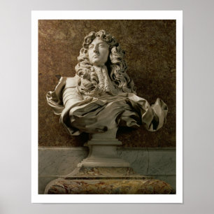 Póster Busto del retrato de Louis XIV (1638-1715), 1665,