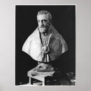 Póster Busto del retrato del d'Escoubleau de Francois