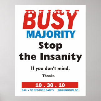 Póster Busy Majority poster