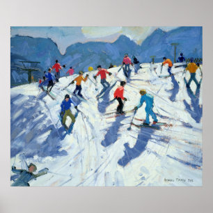 Póster Busy Ski Slope Lofer 2004