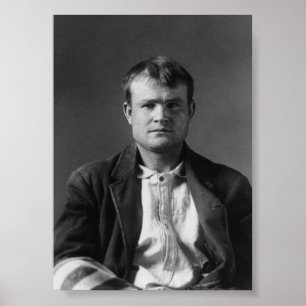 Póster Butch Cassidy Mugshot