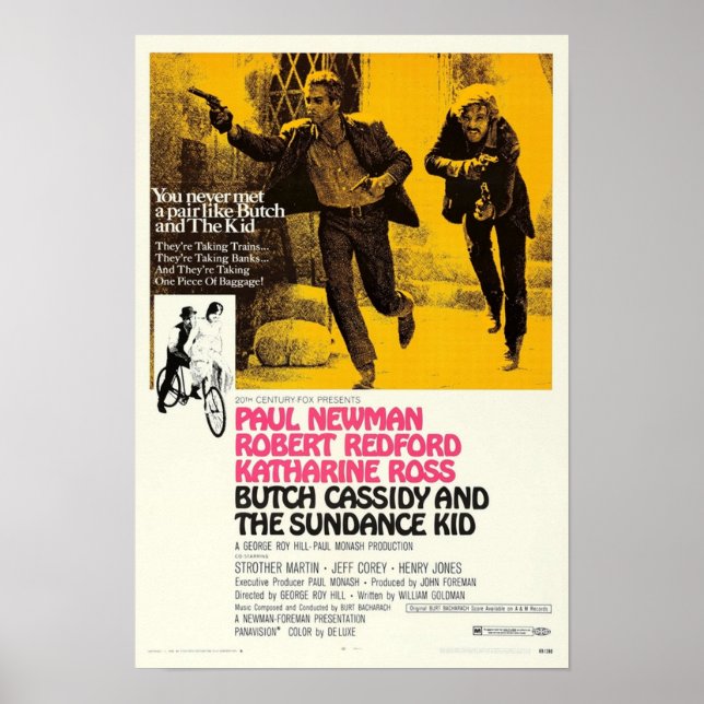 Póster Butch Cassidy y Sundance Kid (Frente)