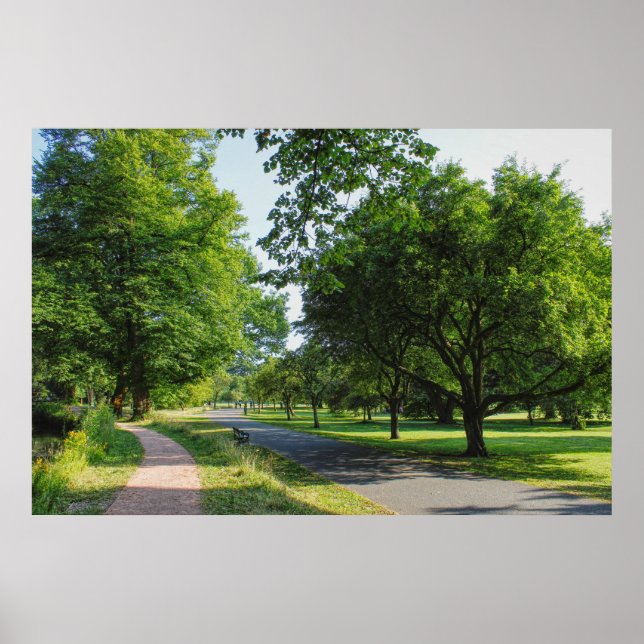 Póster Bute Park, Cardiff, Gales. (Frente)