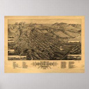 Póster Butte, Montana (1884)