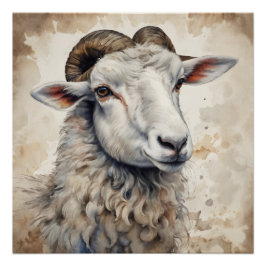 Póster Buttercup the Sheep