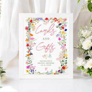 Póster Butterflies boho signo de novia de los más salvaje