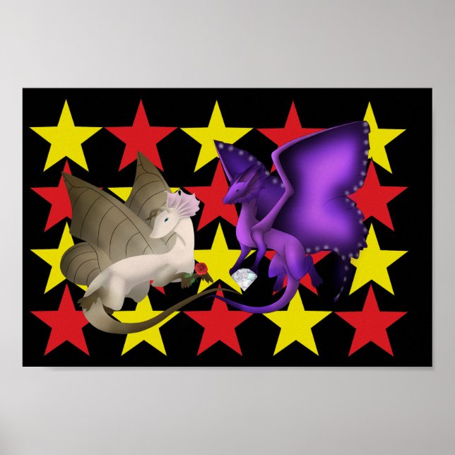 Póster Butterfly Dragons Best Friends Stars (Frente)
