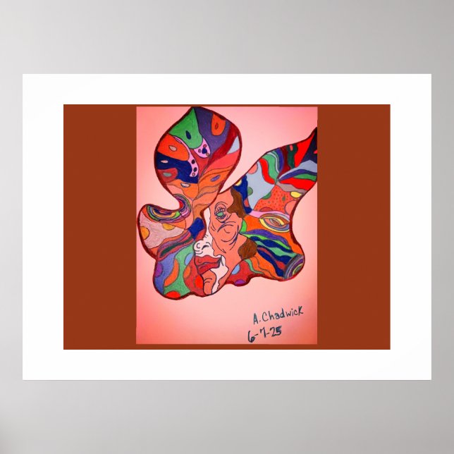 Póster Butterfly Leaf Portrait (Frente)