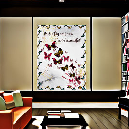 Póster Butterfly no nació como una cita hermosa