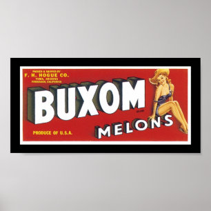 Póster Buxom Melons