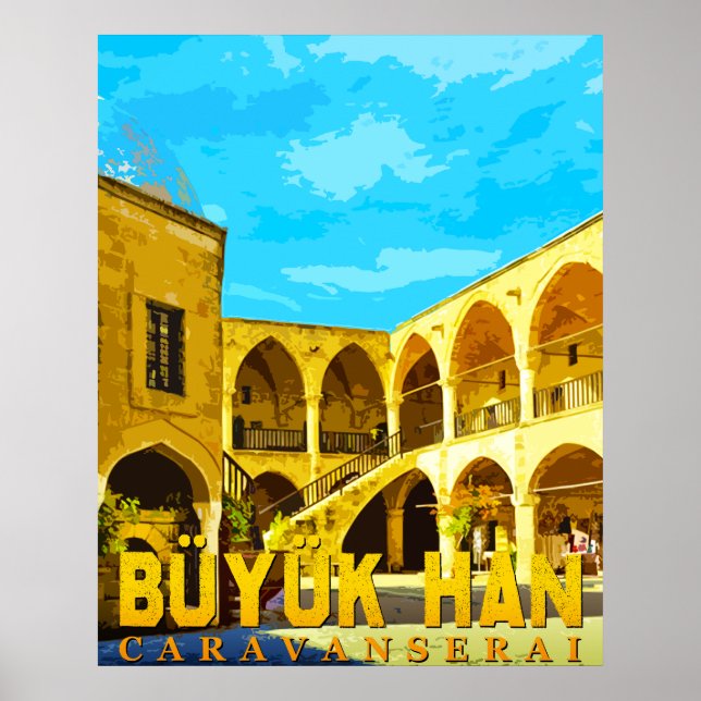 Póster Büyük Han cyprus - Grandioso regalo de caravansara (Frente)