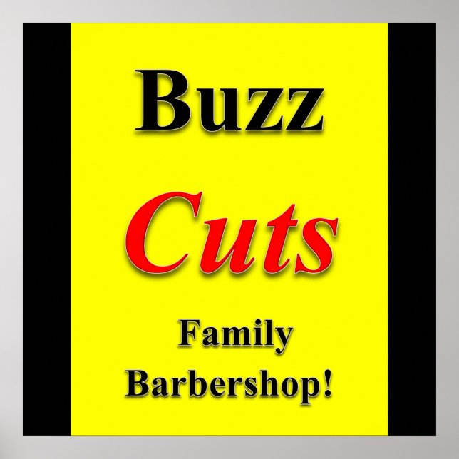 Póster Buz Cuts Family Barbershop Poster Matte (Frente)