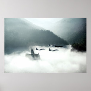 Póster Buzzing Neuschwanstein