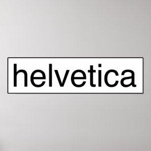 Póster bw Helvética