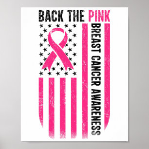 Póster Byck the Pink Breast Awareness Flag Toddler