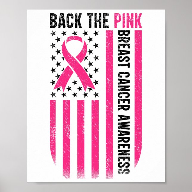 Póster Byck the Pink Breast Awareness Flag Toddler (Frente)