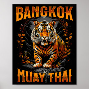 Póster Byngkok Tailandia Muay Thai Artes Marciales Kickbo