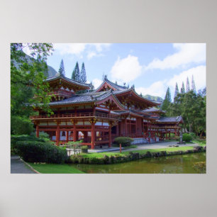 Póster Byodo-En el templo