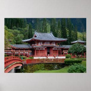 Póster Byodo-En el templo