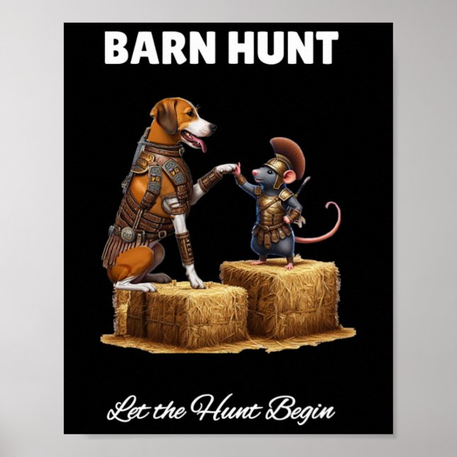 Póster Byrn Hunt Lover - Cute Warrior Rat Y American Fo (Frente)