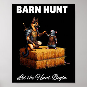 Póster Byrn Hunt Lover - Rata De Guerrero Y Pastor Alemán