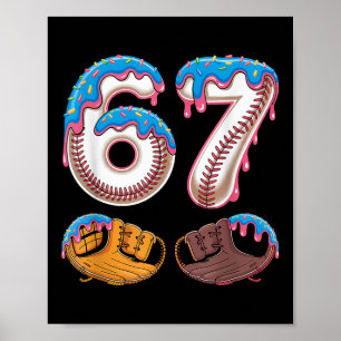 Póster Bysebyll 67 - Goteo de helado 67 Meme divertido ju