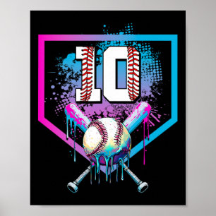 Póster Bysebyll Drip 10º Cumpleaños Placa Principal Niño 
