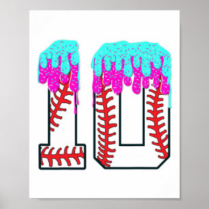 Póster Bysebyll Drip 10 años 10th Birthday Boy Jersey